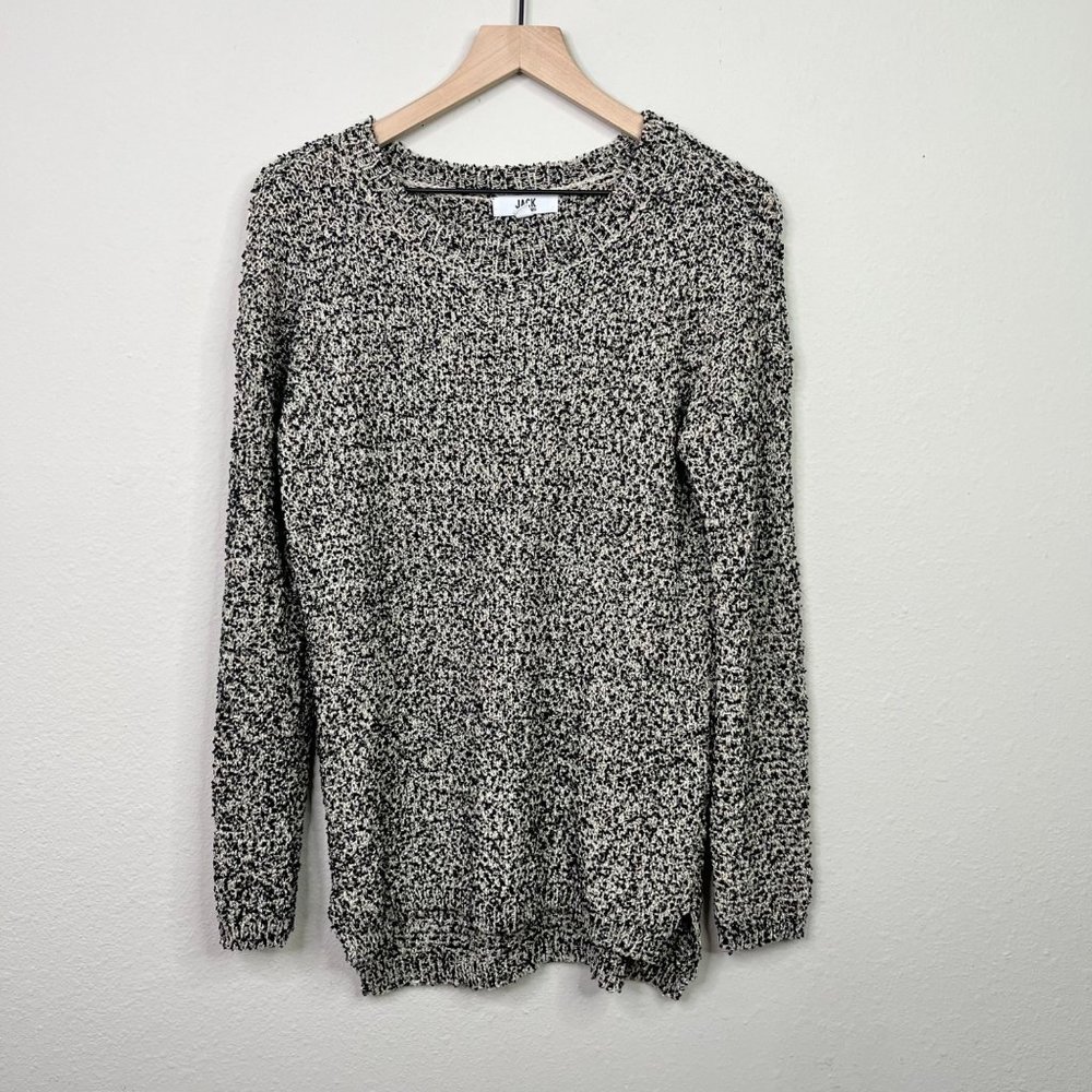 Jack by BB Dakota Long Sleeve Black Cream Sweater Size Medium JG46080